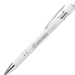 A white pen on a white background.